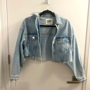 Zara TRF Crop Denim Jacket